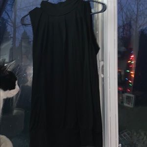 Black turtle neck tank top